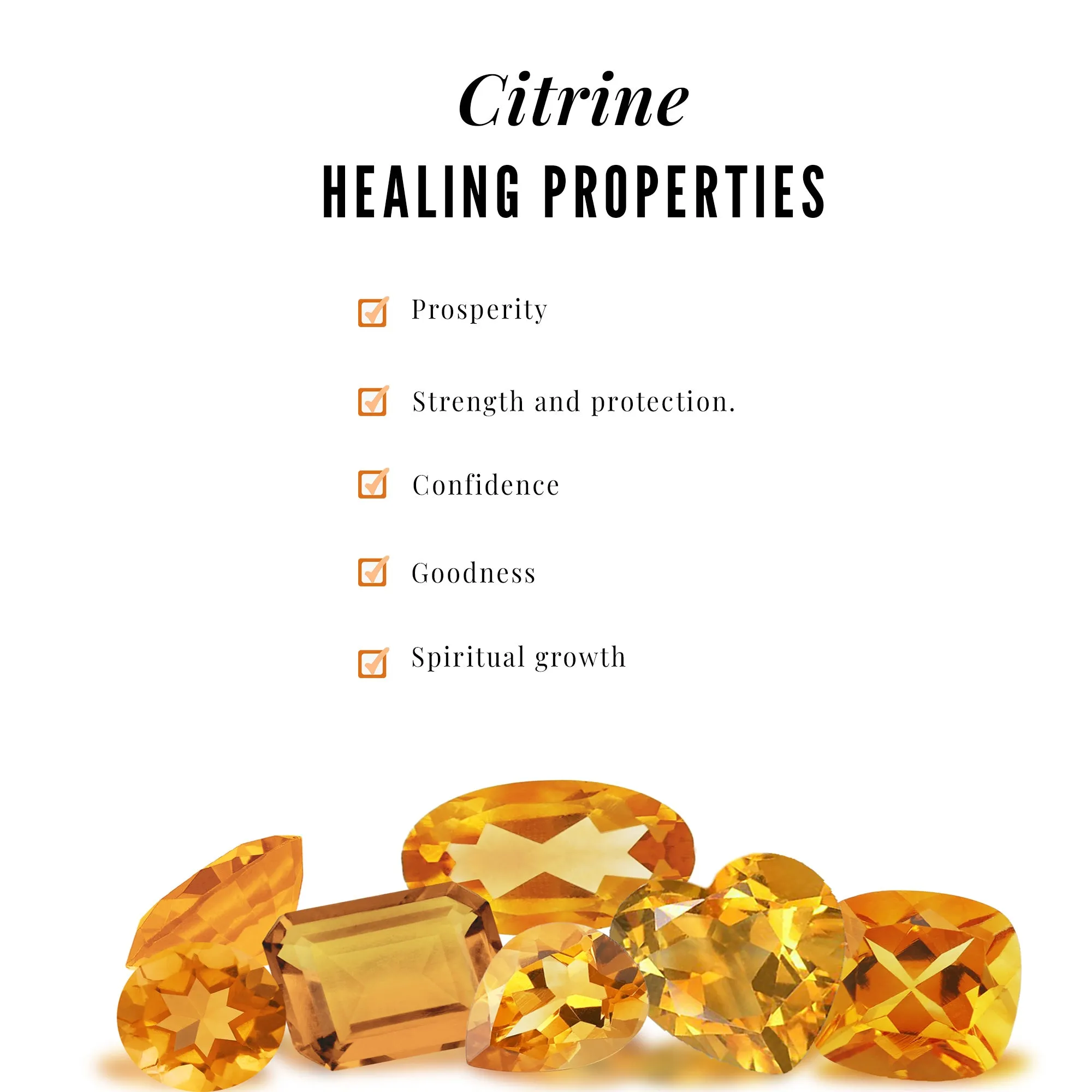 0.50 CT Natural Citrine Floral Engagement Ring with Diamond Accent