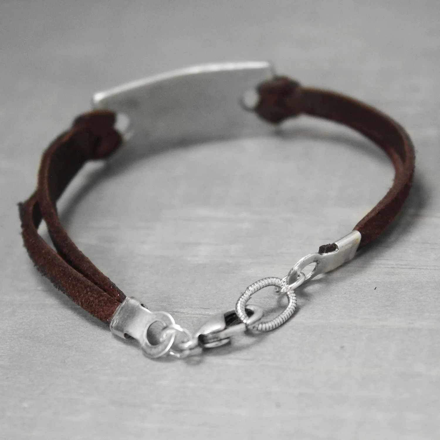 Alpha Phi Leather Bracelet