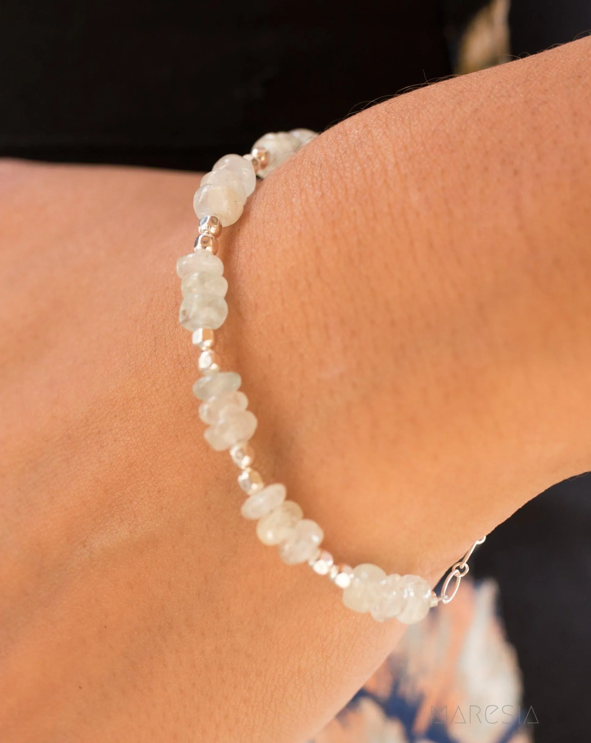 Aquamarine Bracelet ~ Sterling Silver 925 ~ MB019