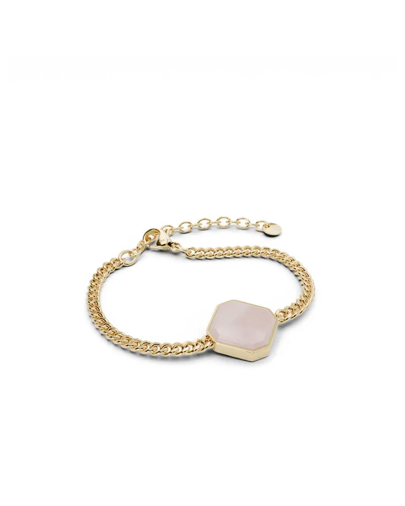 Armband - Pink Jasper - Gold - Für Sie
