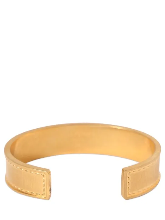 Balmain   Signature tubular brass bracelet 