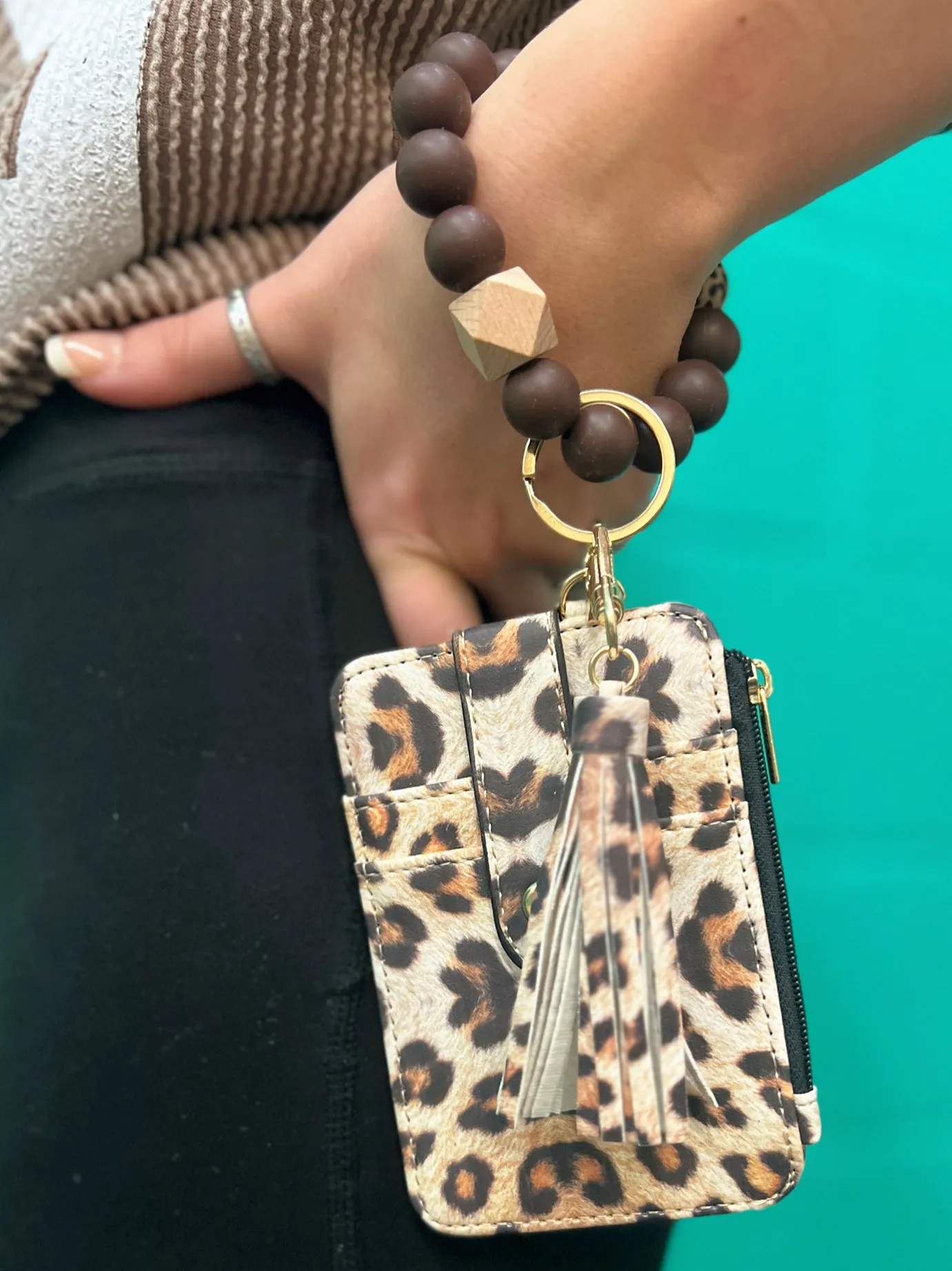 Bracelet Card Holder Wristlet Keychain - 8 Colors Available*
