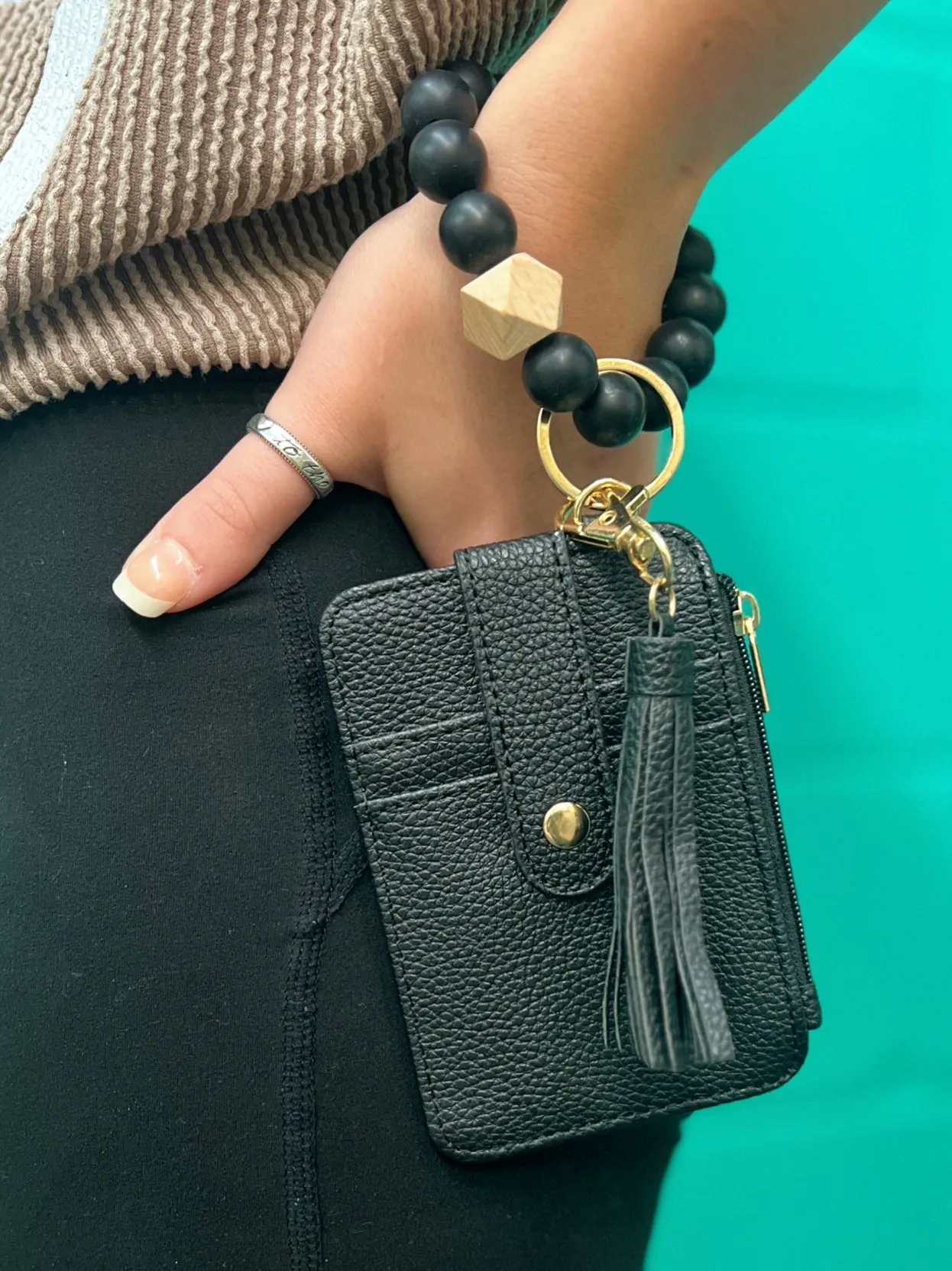 Bracelet Card Holder Wristlet Keychain - 8 Colors Available*