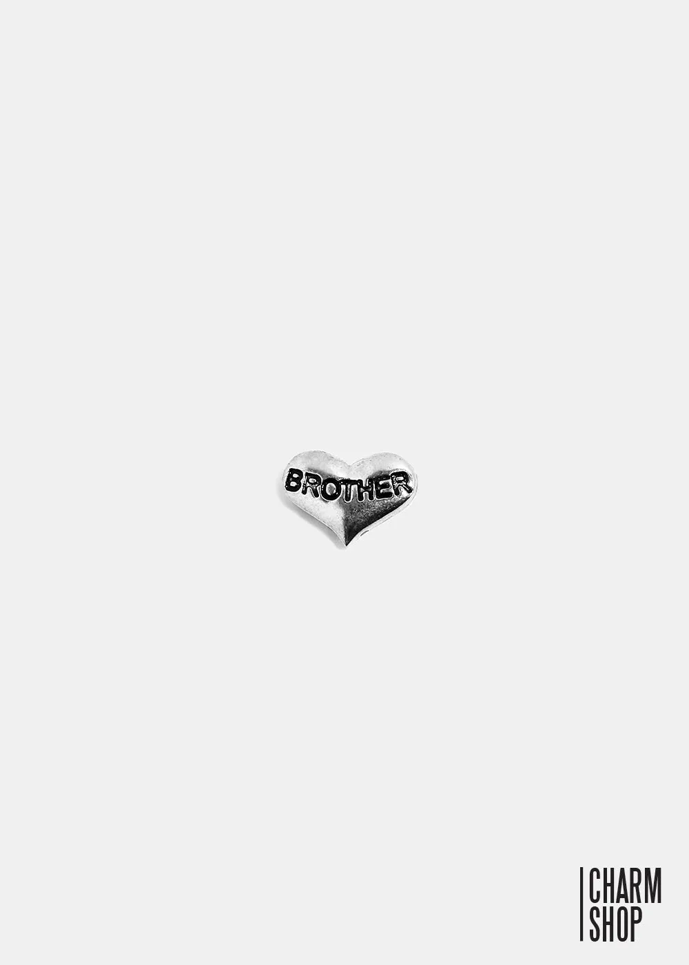 Brother Heart  Locket Charm