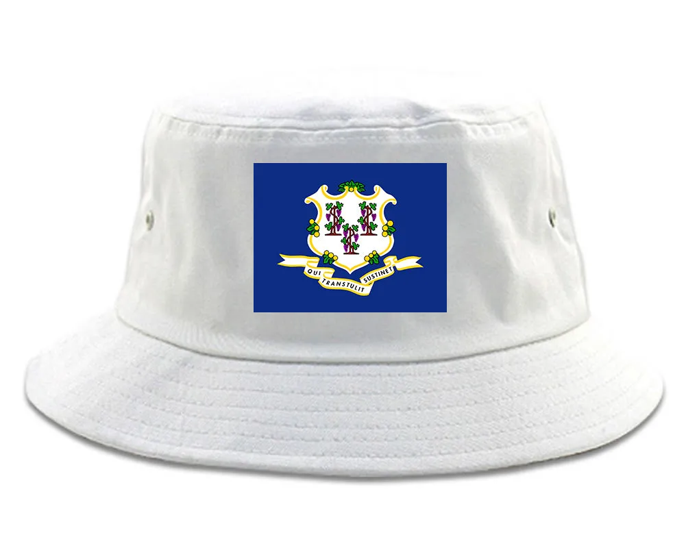Connecticut State Flag CT Chest Mens Bucket Hat