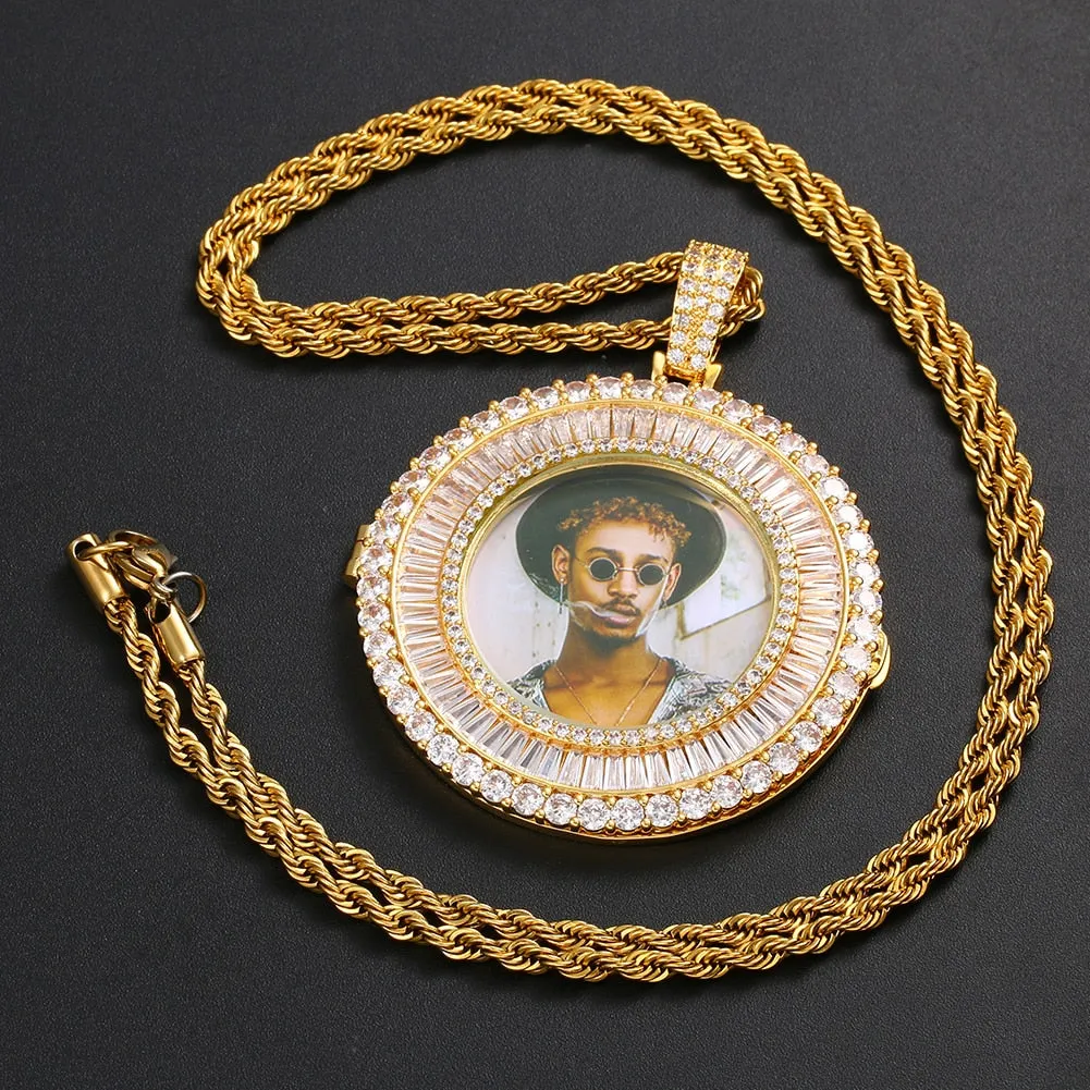 Custom Made Photo Medallions Pendant Necklace