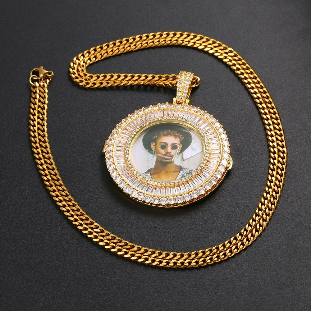 Custom Made Photo Medallions Pendant Necklace