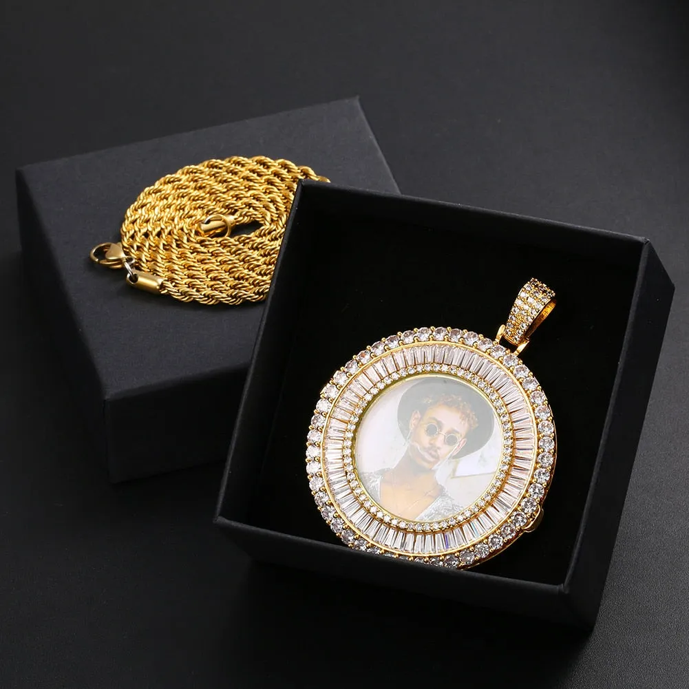 Custom Made Photo Medallions Pendant Necklace