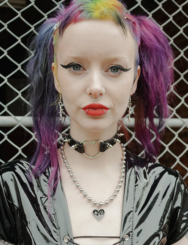 DEMON HEARTS CHOKER - BLACK