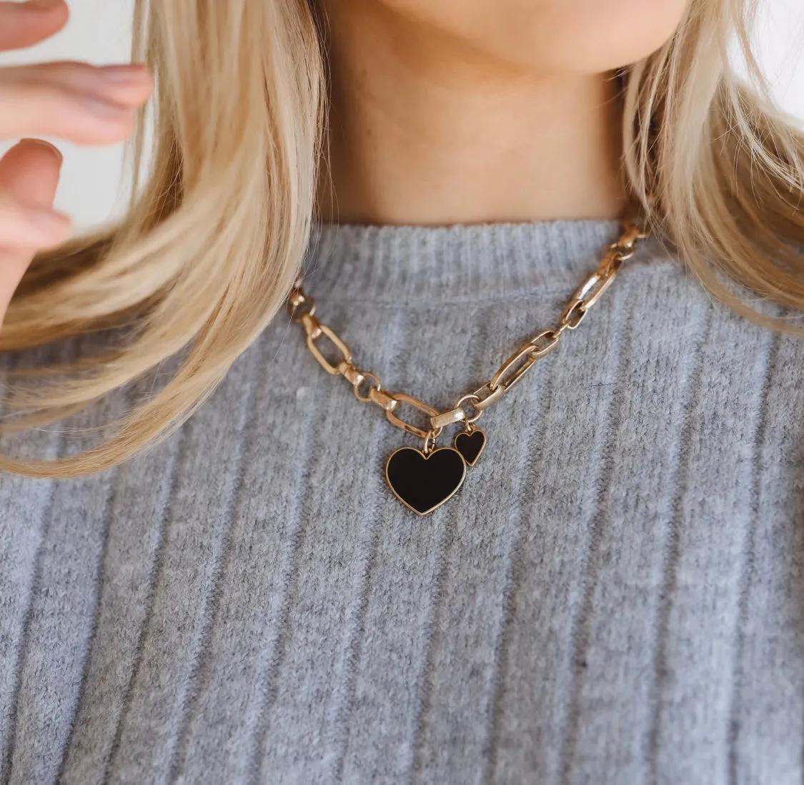 Double the love necklace