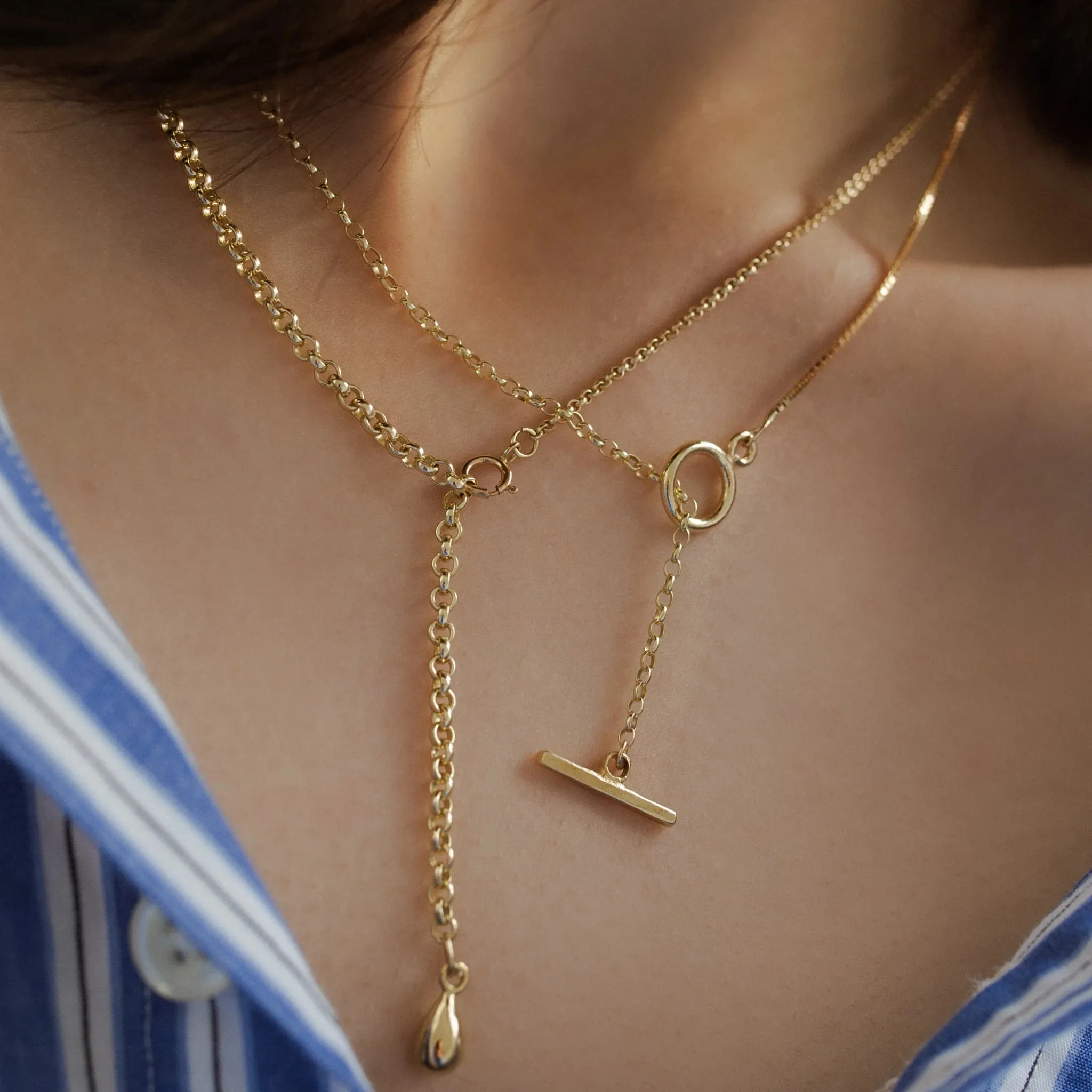 Duo Venetian Necklace - 9kt Gold