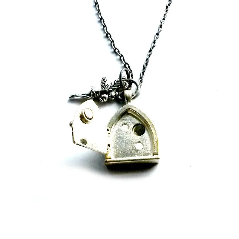 Fairy House Wish Box Locket Necklace