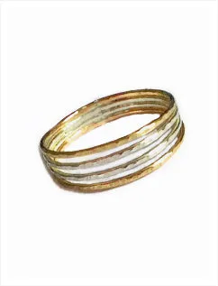 Four Strand Sterling & Gold Fill Toe Ring