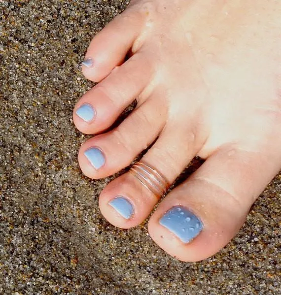 Four Strand Sterling & Gold Fill Toe Ring