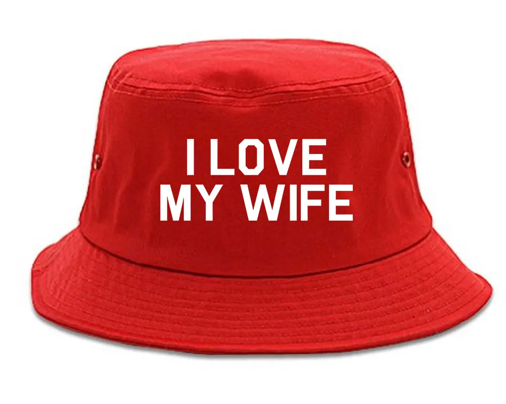 I Love My Wife Gift Mens Bucket Hat
