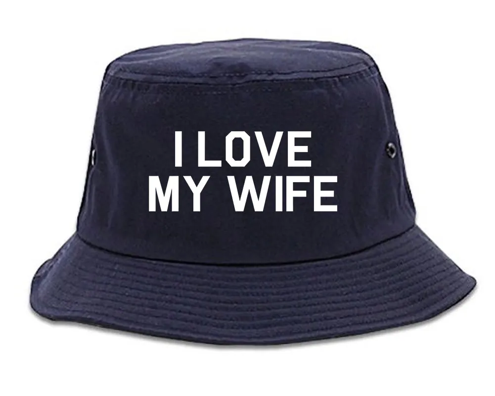 I Love My Wife Gift Mens Bucket Hat