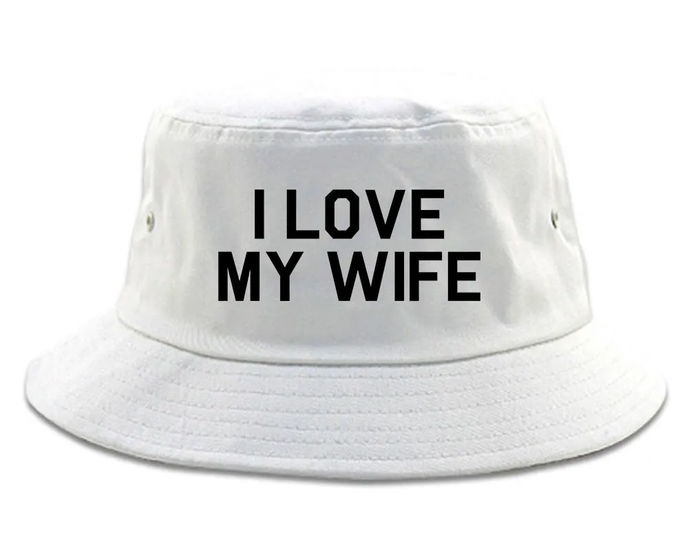 I Love My Wife Gift Mens Bucket Hat