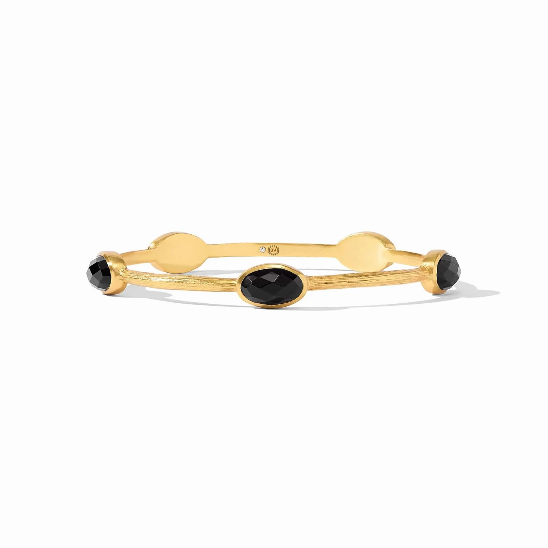 Ivy Stone Bangle Obsidian Black