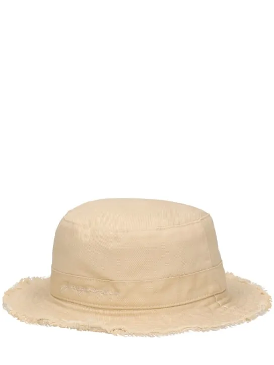 Jacquemus   Logo cotton bucket hat 