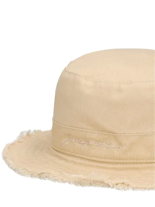 Jacquemus   Logo cotton bucket hat 
