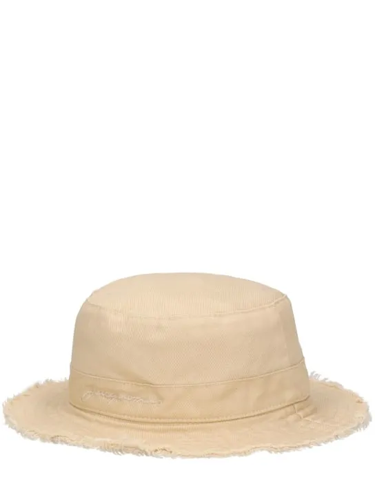 Jacquemus   Logo cotton bucket hat 