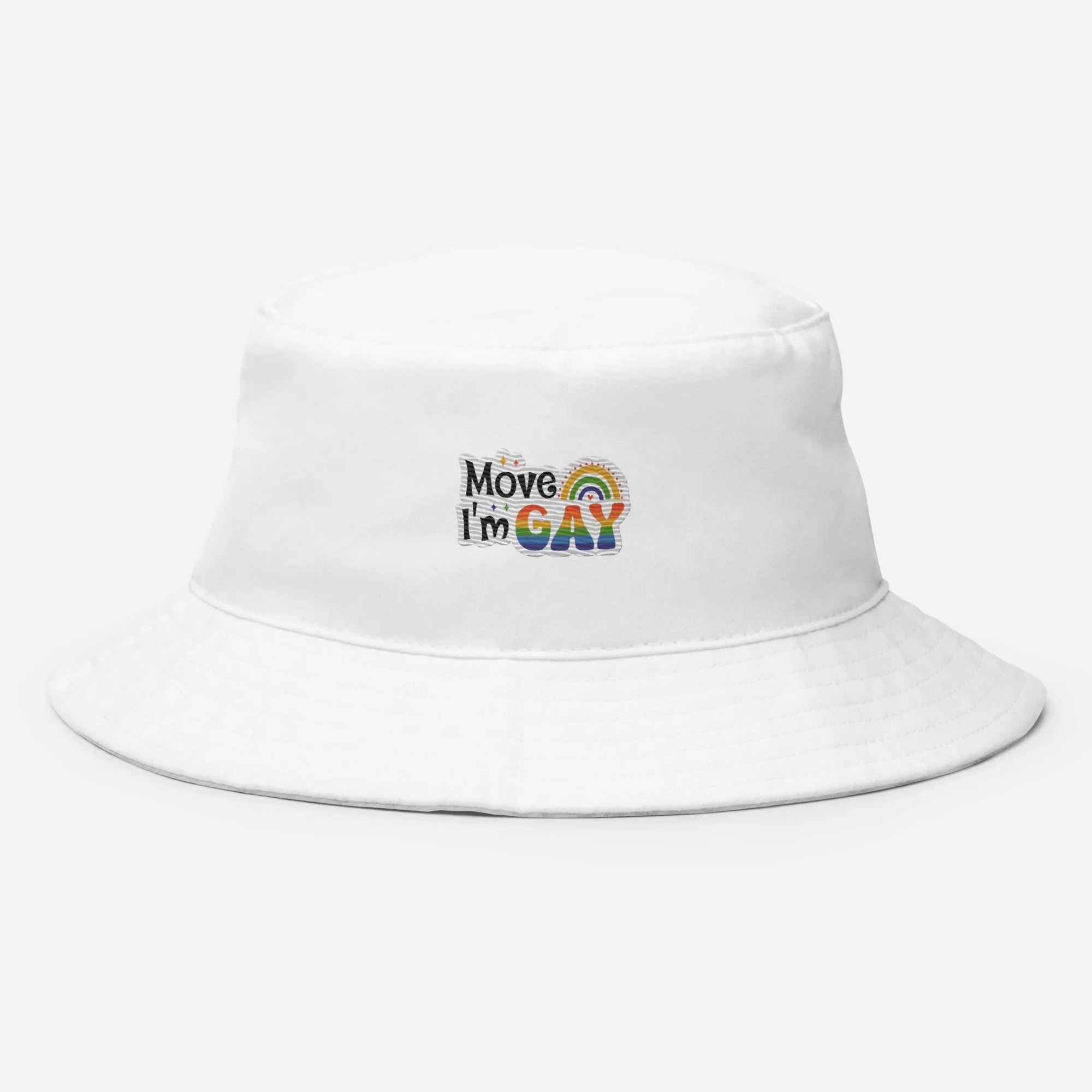 Move I'm GAY Premium Embriodered Bucket Hat