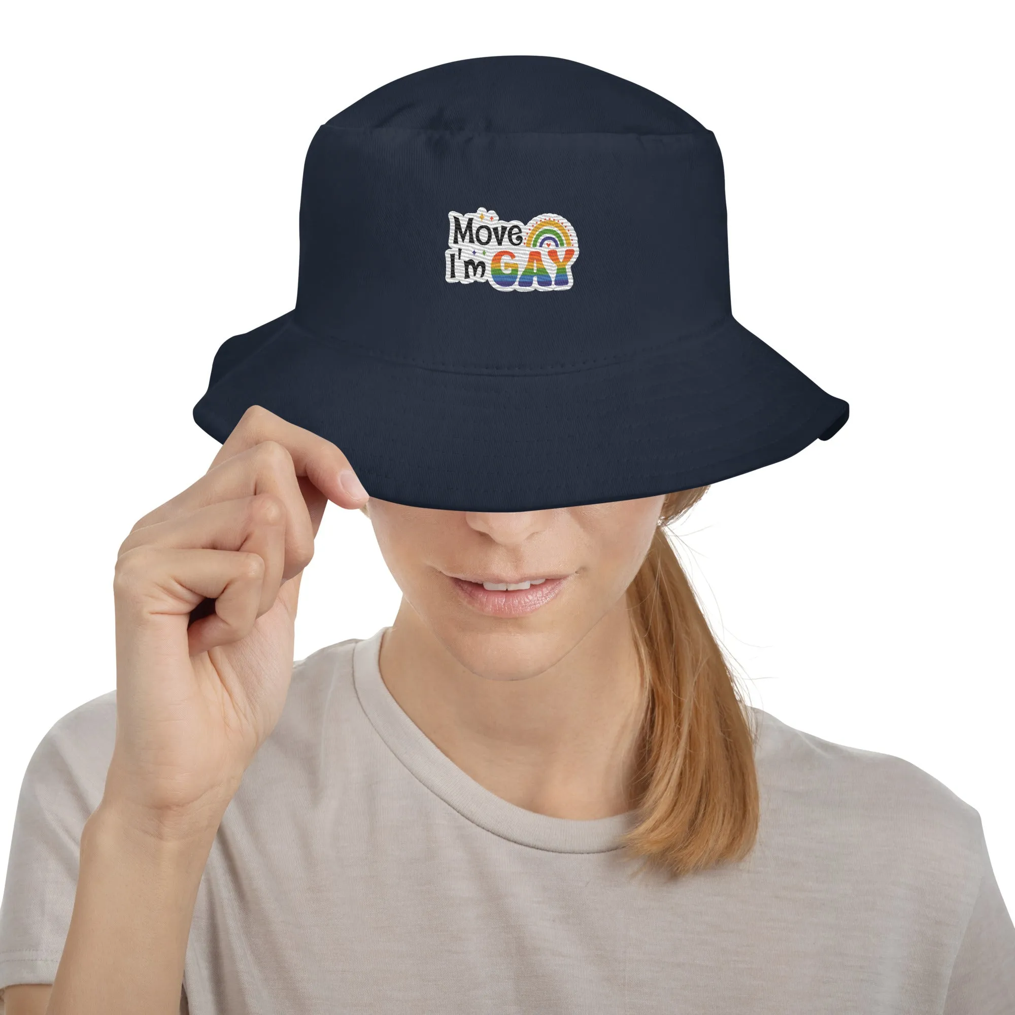 Move I'm GAY Premium Embriodered Bucket Hat