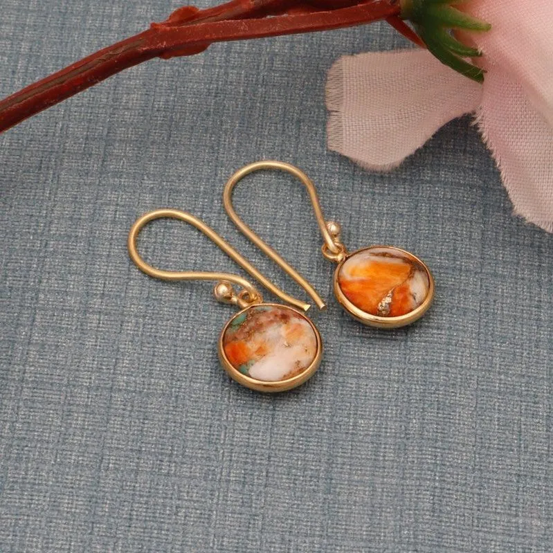 Oyster Copper Turquoise Earring