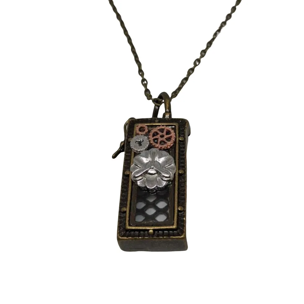 Rectangle Gear Box Locket