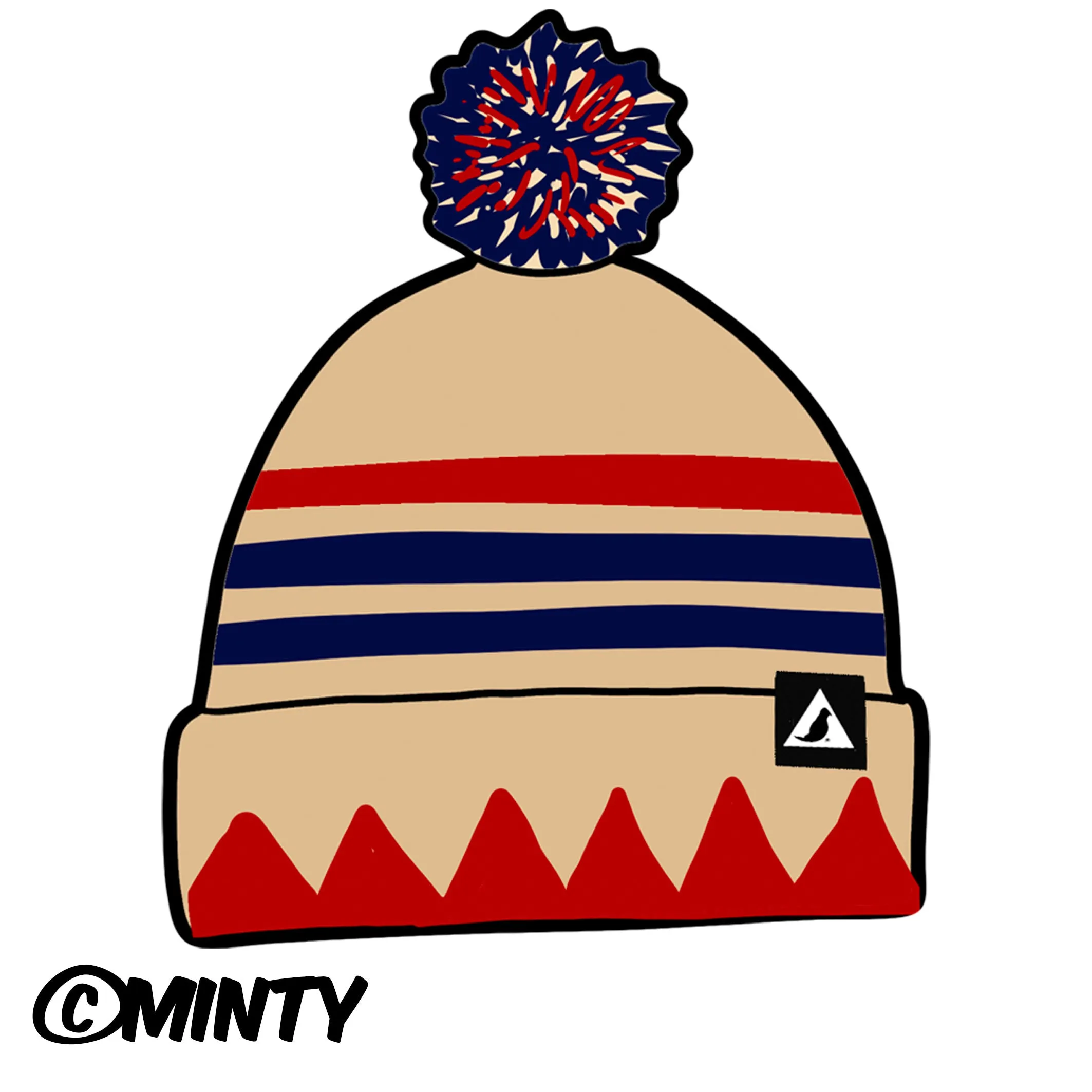 Reni Stone Roses  Bobble Hat