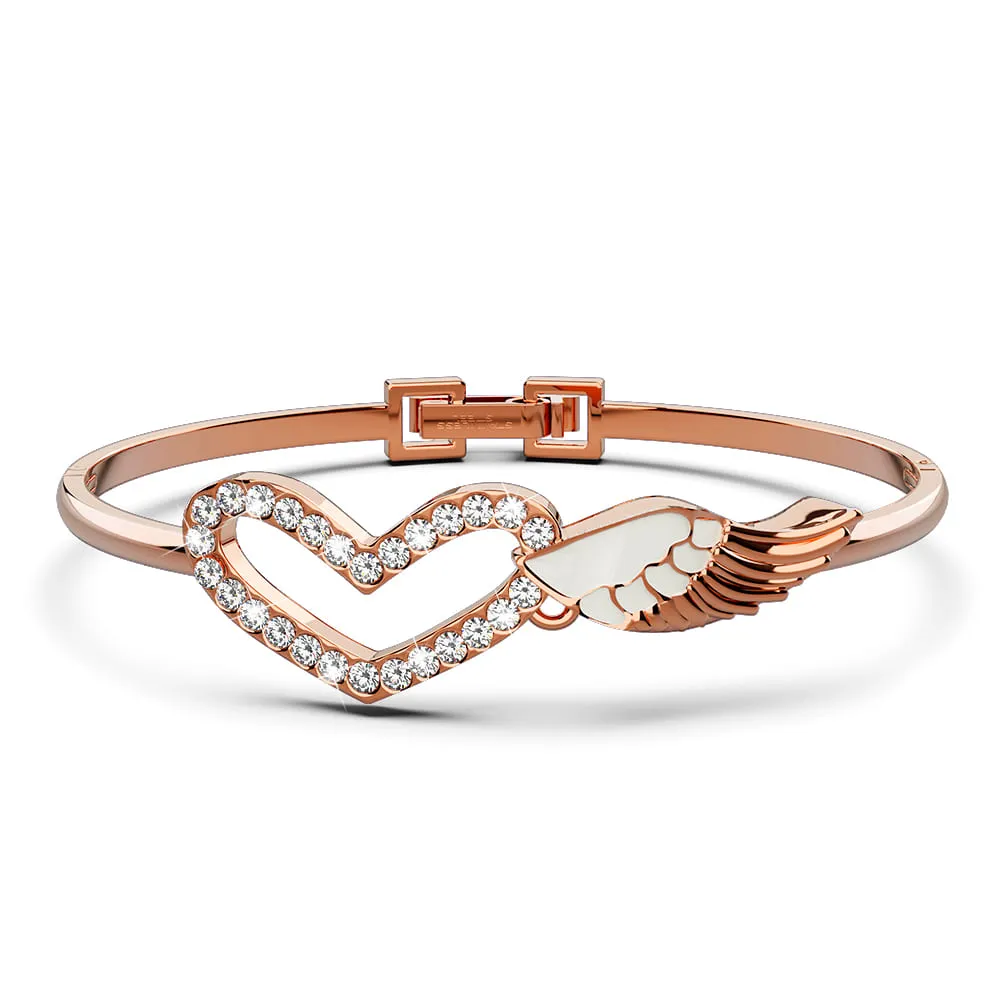 Romantic Wings Bangle Embellished With SWAROVSKI Crystals