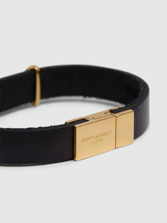 Saint Laurent   YSL leather bracelet 