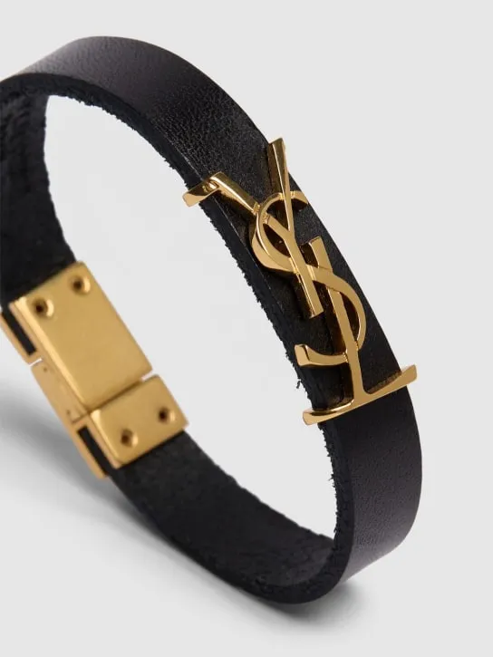 Saint Laurent   YSL leather bracelet 