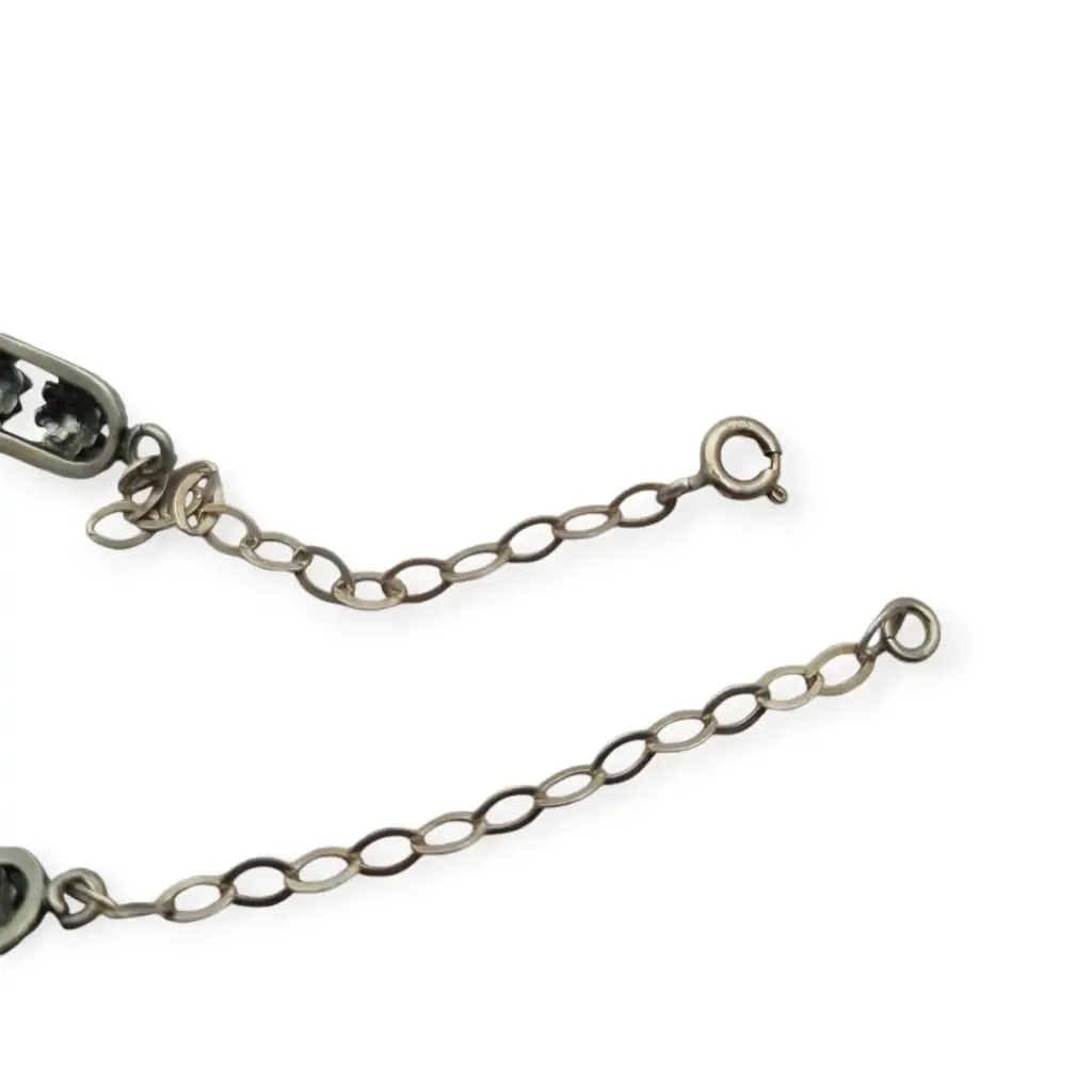 Silver filigree Charro bracelet, 80s, traditional Spanish jewelry.