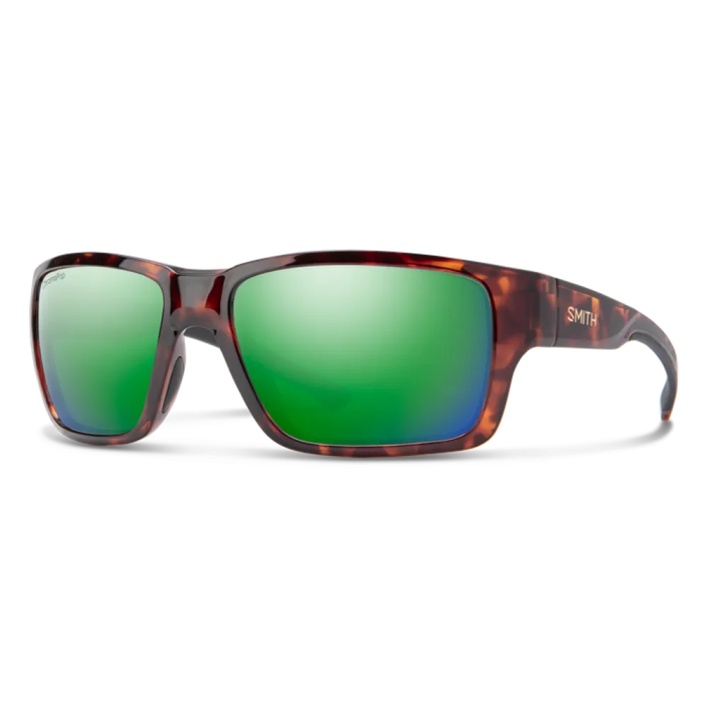 Smith Outback Tortoise Frame - ChromaPop Polarized Green Mirror Lens - Polarized Lens