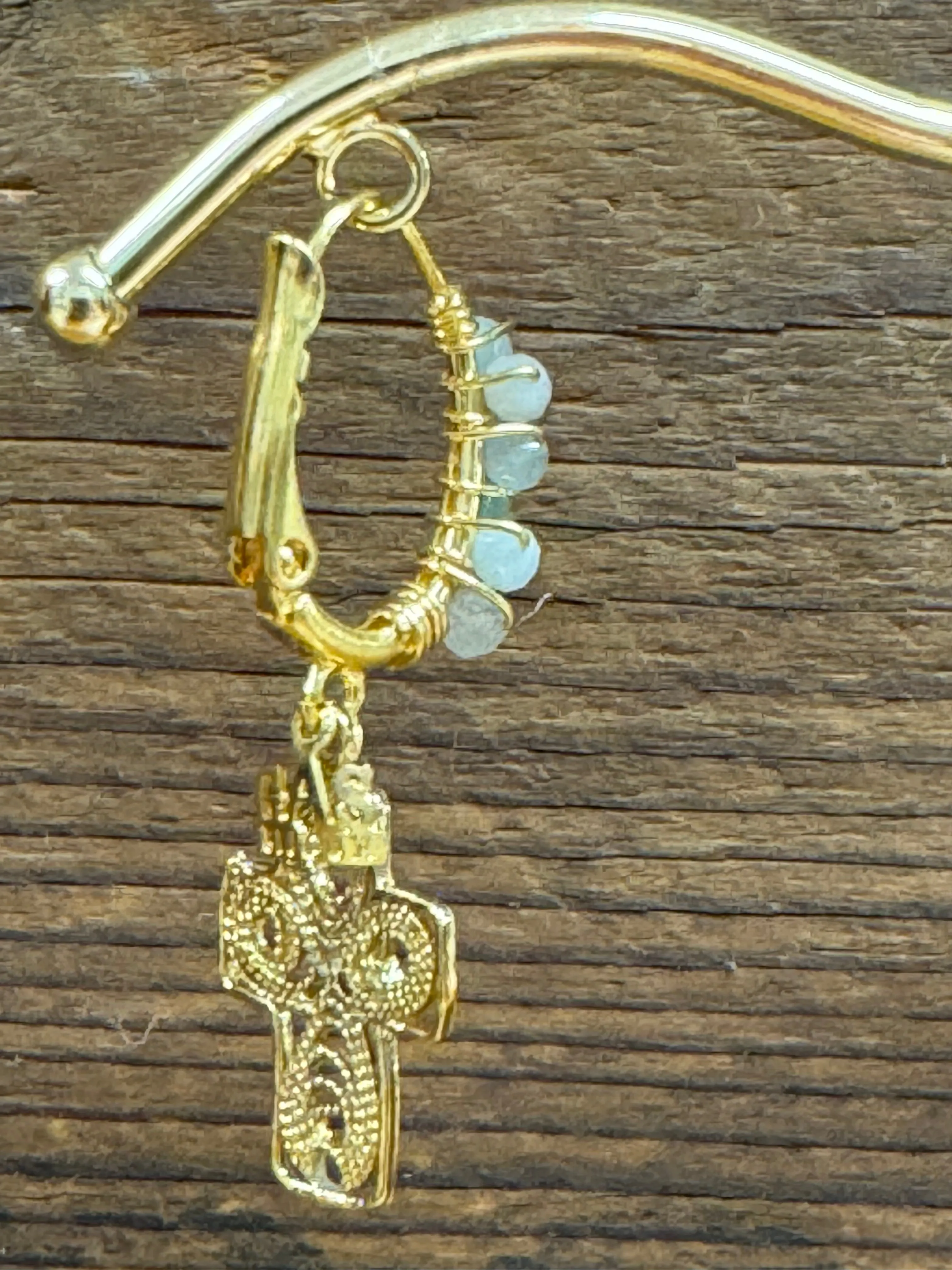 Tao Croix Yuca Bis Earrings in Clear/Green