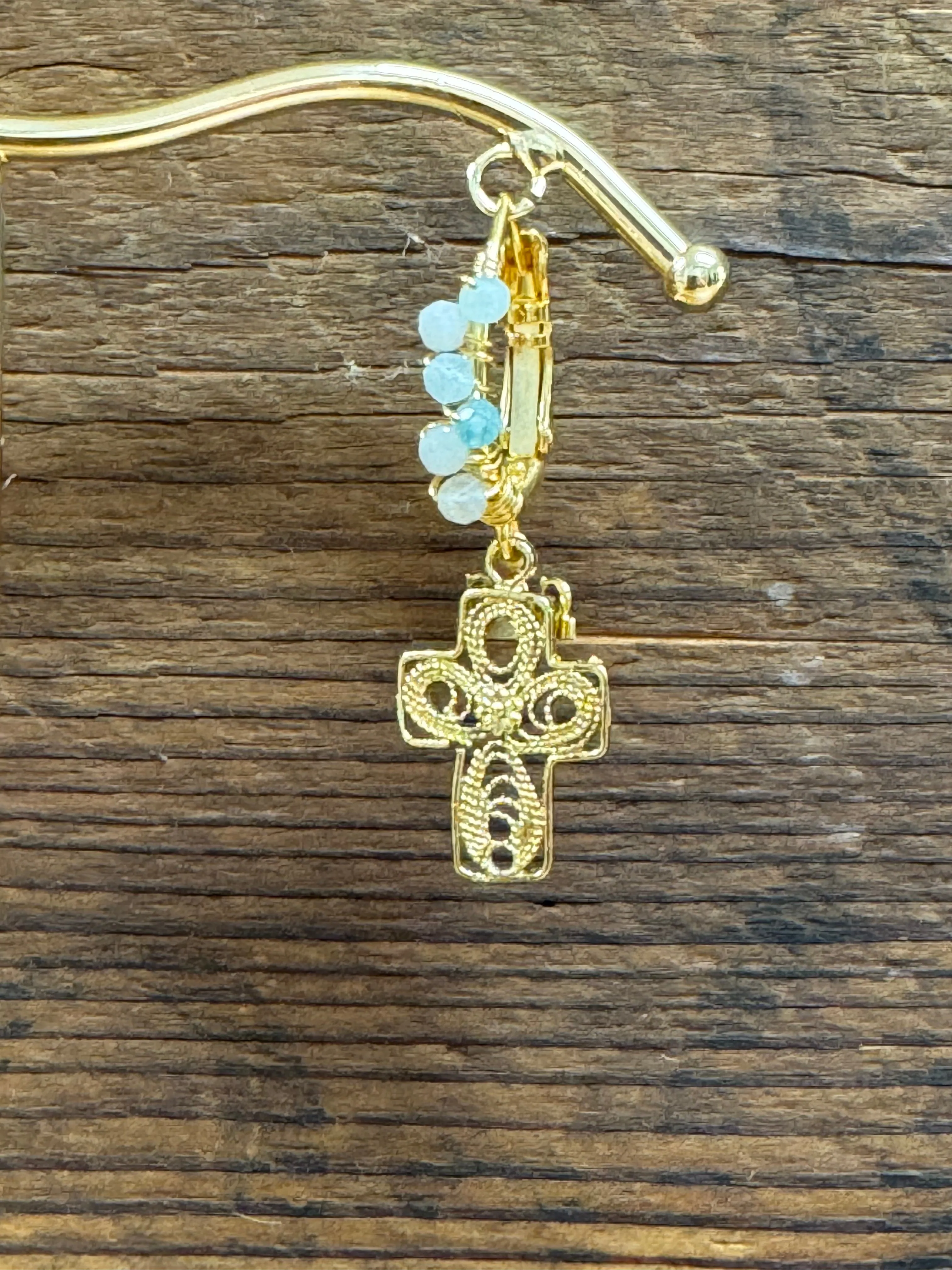 Tao Croix Yuca Bis Earrings in Clear/Green