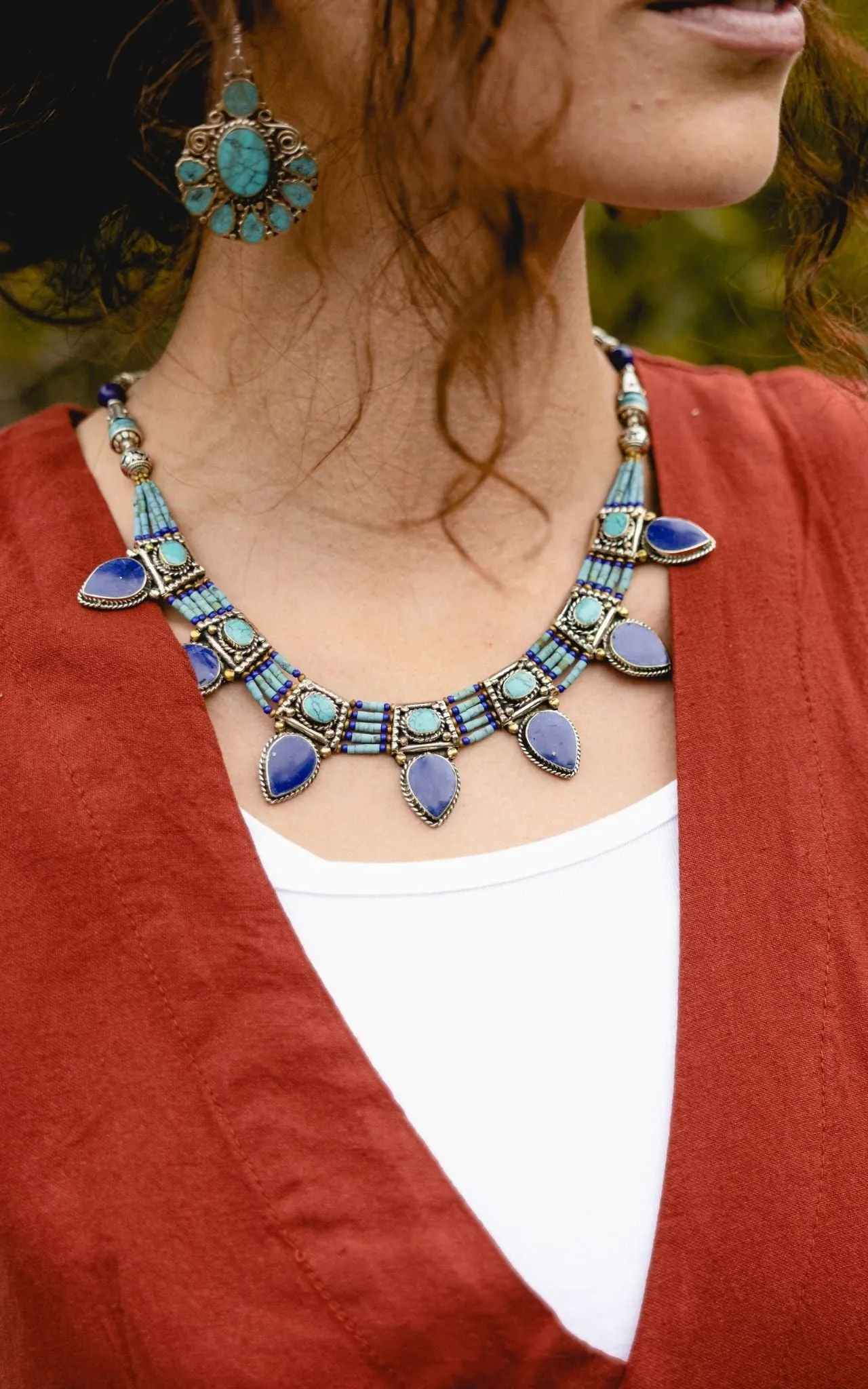 Tibetan Necklace - Akash
