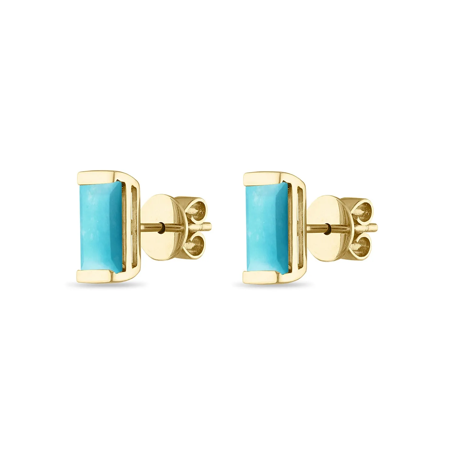 Turquoise Bonbon Stud Earrings