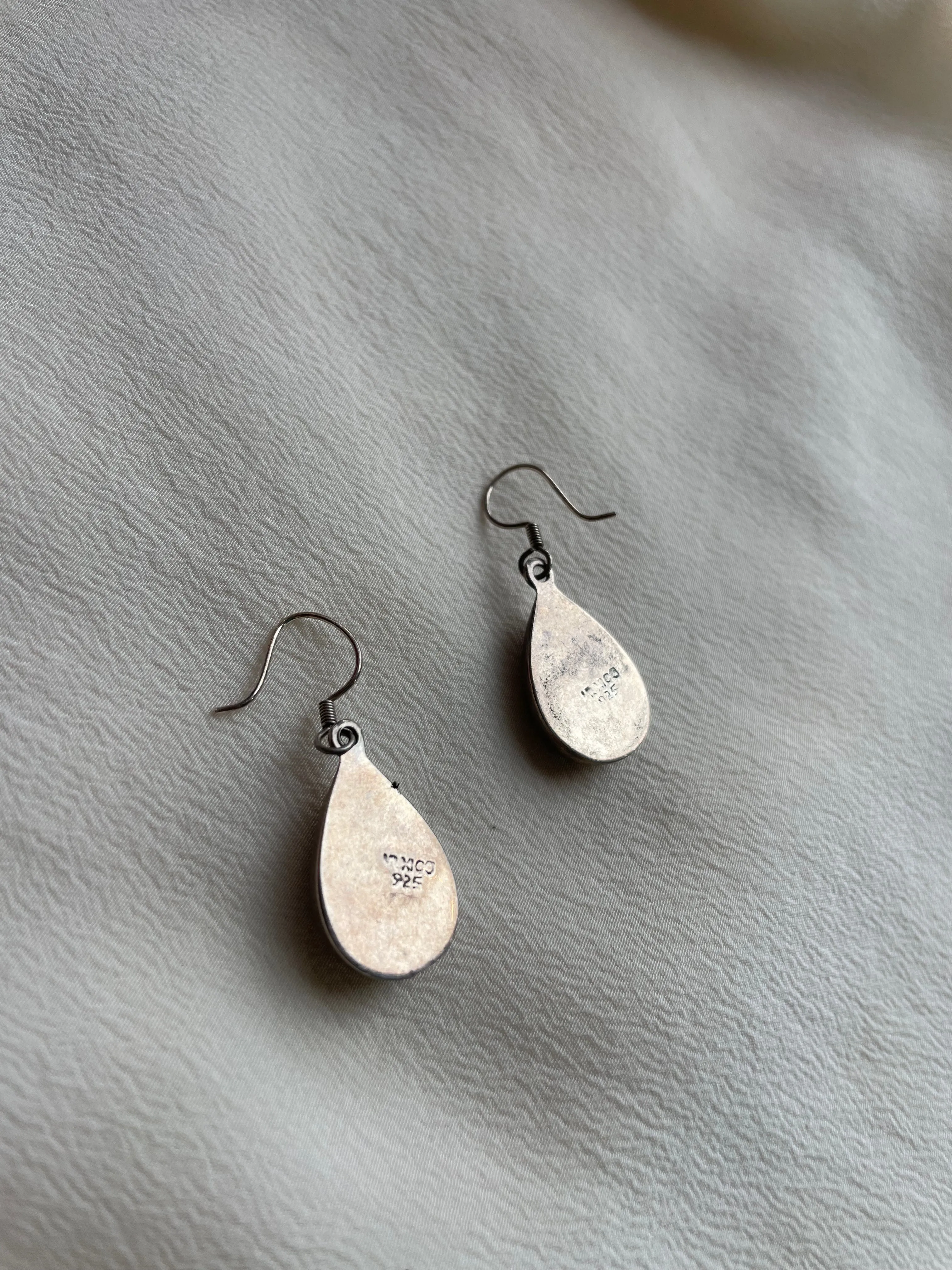 turquoise dangly earrings E151