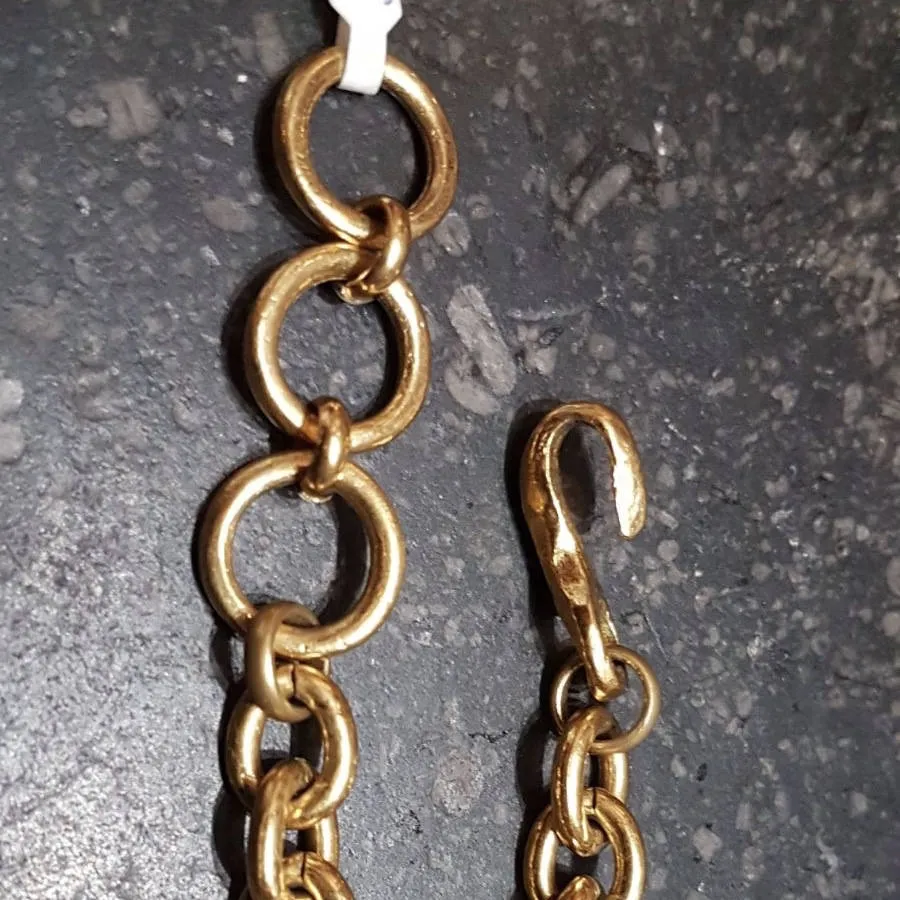 Vintage Christian Lacroix Necklace Heart Pendent Gold Chain