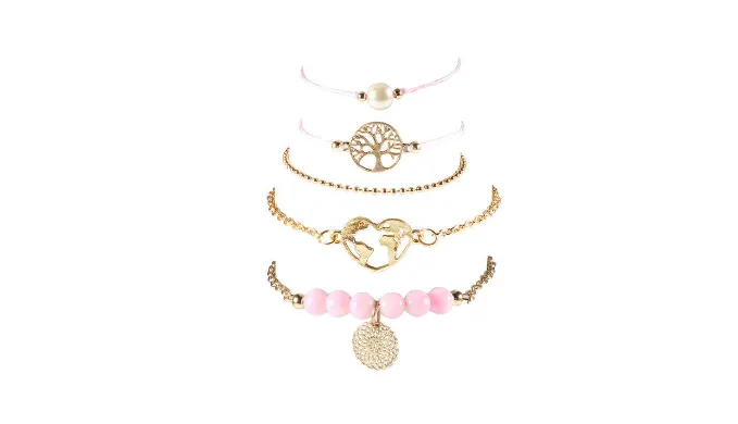 Women of The World Unite 5 Piece Bracelet Set