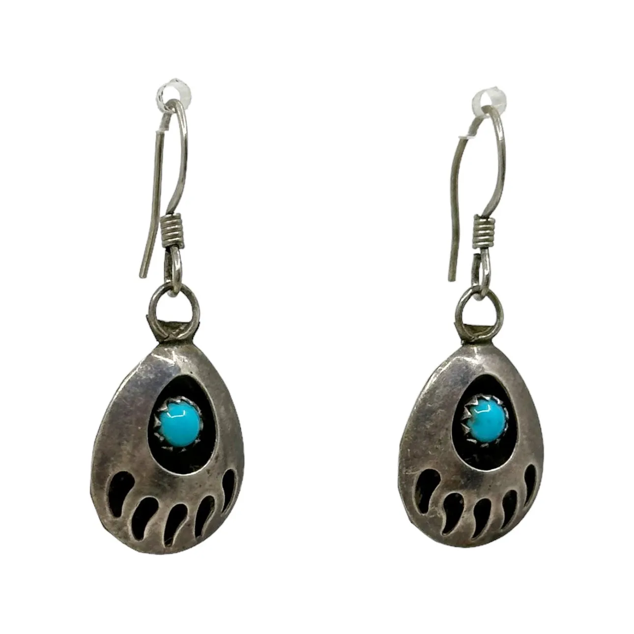 Zuni Sterling silver turquoise earrings GM04